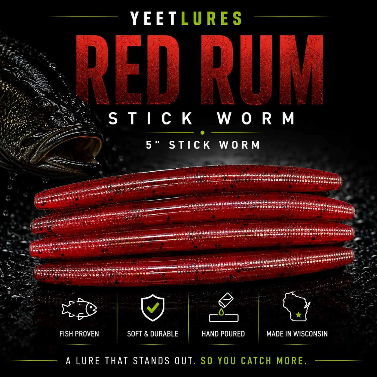 Red Rum Stick Worm