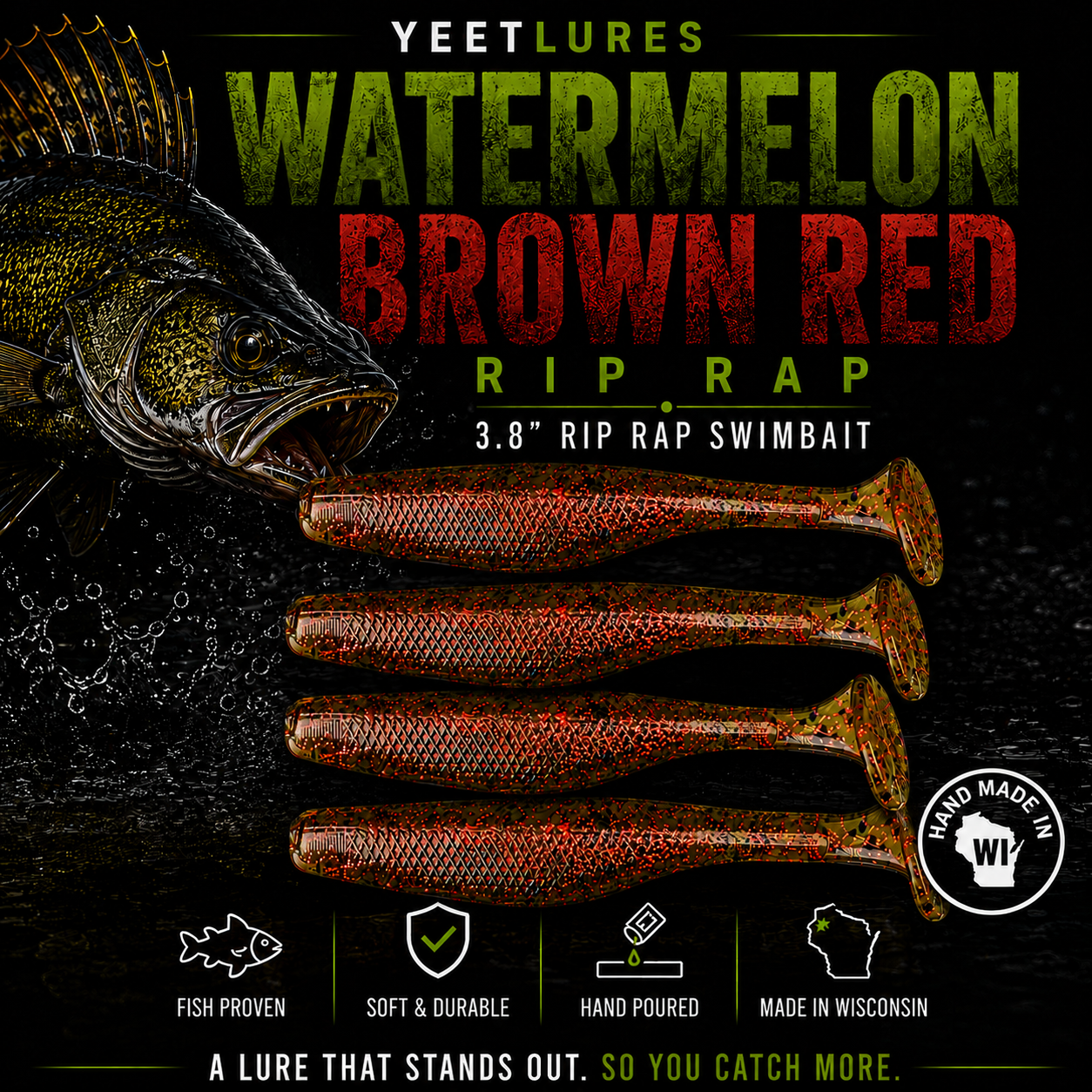 Watermelon Brown Red Rip Rap