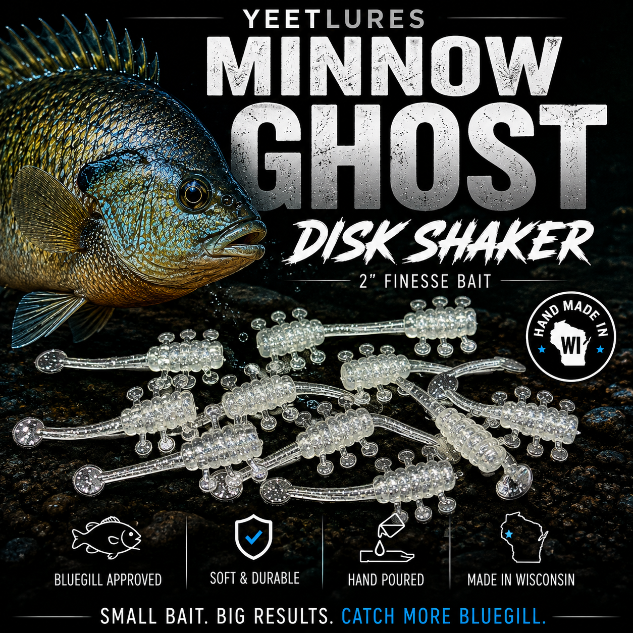 Minnow Ghost 2" Disk Shaker