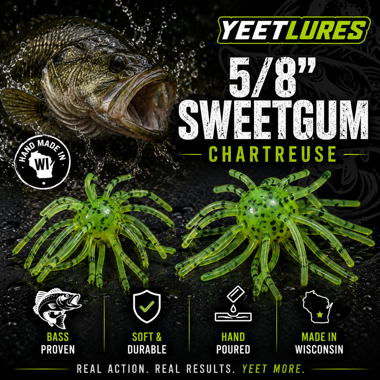 5/8" Sweetgum — Chartreuse