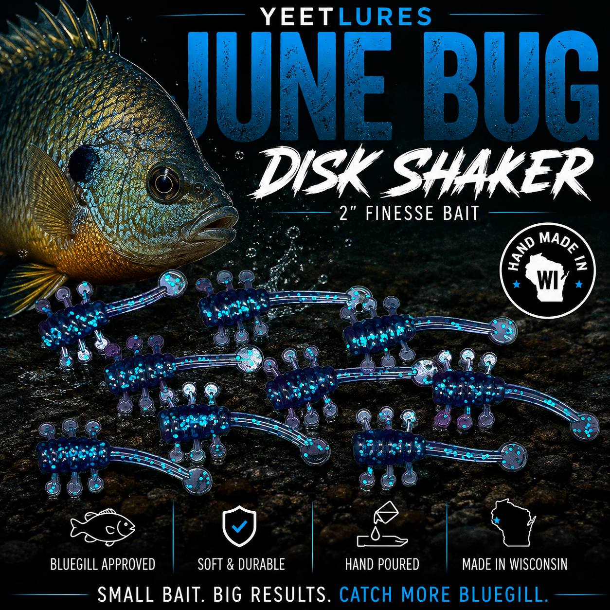June Bug 2" Disk Shaker