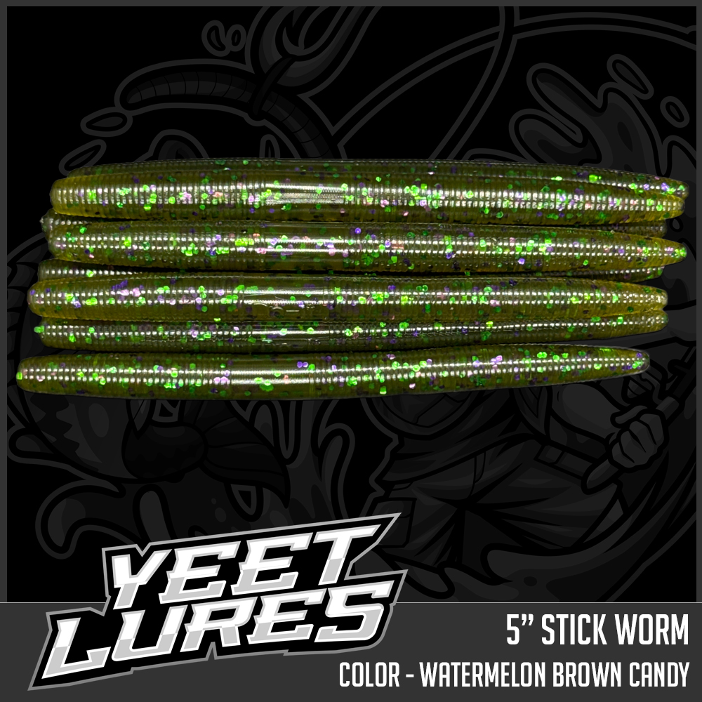 Watermelon Brown Candy Stick Worm