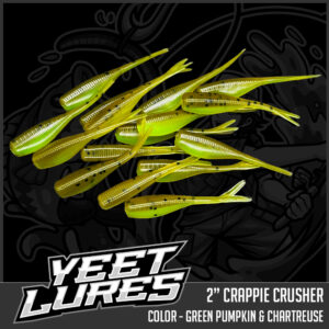 Green Pumpkin & Chartreuse Belly Crappie Crusher