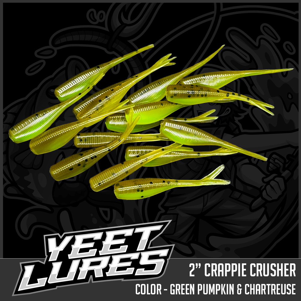 Green Pumpkin & Chartreuse Belly Crappie Crusher