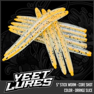 Orange Slice Stick Worm (Core Shot)